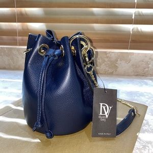 Italian Genuine Leather Bucket Bag